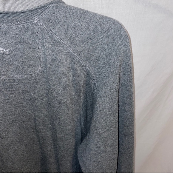 Tommy Bahama Pullover Sweater Men’s Size XL Gray Long Sleeve Zip Collar - Picture 10 of 12